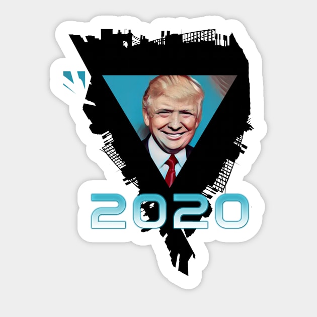 Trump 2020 artistic shirts and designs. Sticker by SmartArt